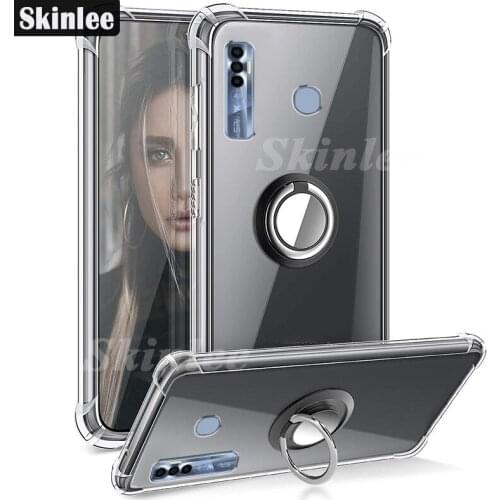 Skinlee For Tecno Spark 7 Pro Case Official Original Shockproof With Ring Soft Airbag Cover For Tecno Spark7 P Case
