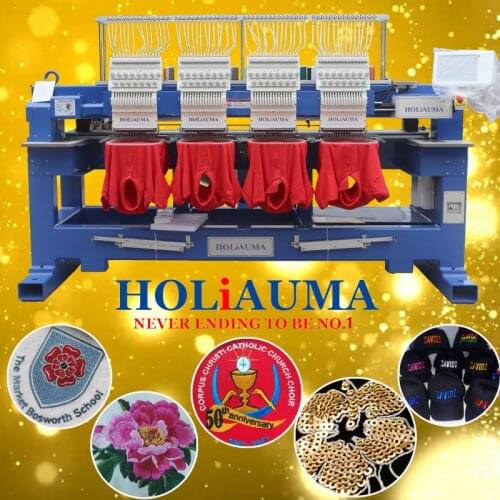 Cheapest A18 computer embroidery machine 400*450mm 15 needles 4 head embroidery machine high speed industrial embroidery machine
