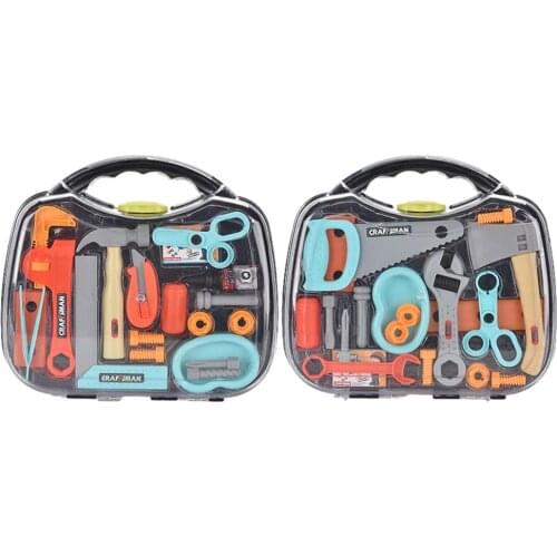 Childrens Toolbox Engineer Simulation Repair Tools Pretend Toy Play House Repair Construction ToolsKit Play Toy Box Set For Kid