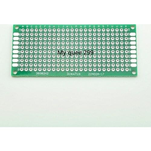 Double-sided tin spraying board 3*7CM experimental board/universal board/all-purpose board glass fiber material thickness 1.6mm