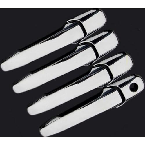 FUNDUOO For Lincoln MKX 2007 - 2013 Lincoln MKZ / Zephyr 2006 - 2012 New Chrome Car Door Handle Cover Trim Sticker