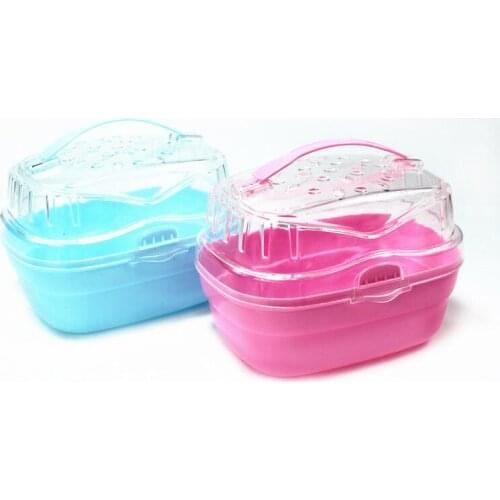 Hamster Cage With Portable Transparent Cage Supplies Hamster Nest Hedgehog Guinea Pig Portable Cage