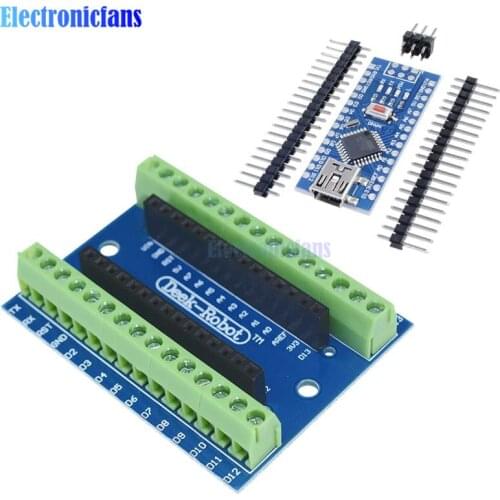 NANO V3.0 3.0 Controller Terminal Adapter Expansion Board NANO IO Shield Simple Extension Plate For Arduino AVR ATMEGA328P DIY