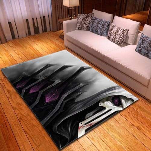 Horror Skull Print carpets for Living Room Bedroom Decoration Large Size Rug Halloween Terrorist skull Pattern Party Area Rugs