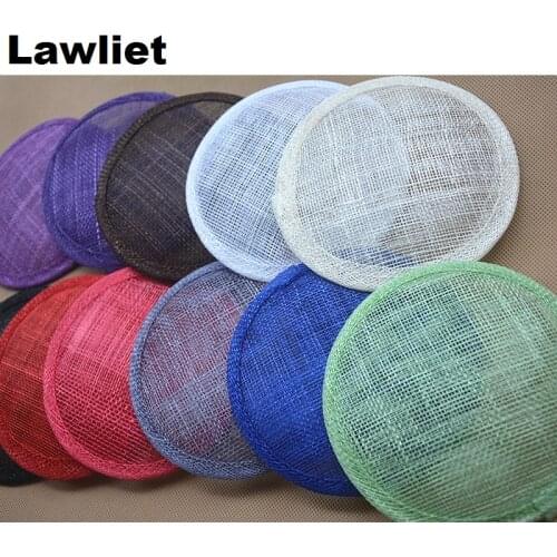 1pcs Ladies Round Fascinator Base Sinamay Hats DIY design fancy Headwear material party wedding hair accessories B067