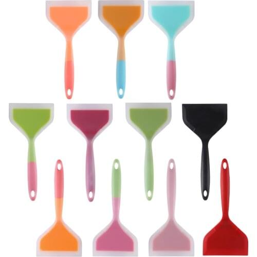 Kitchen Accessories Scraper Home Cooking Utensils Silicone Spatulas Beef Meat Egg WidePizza Shovel Non-stickTurner Food Lifters