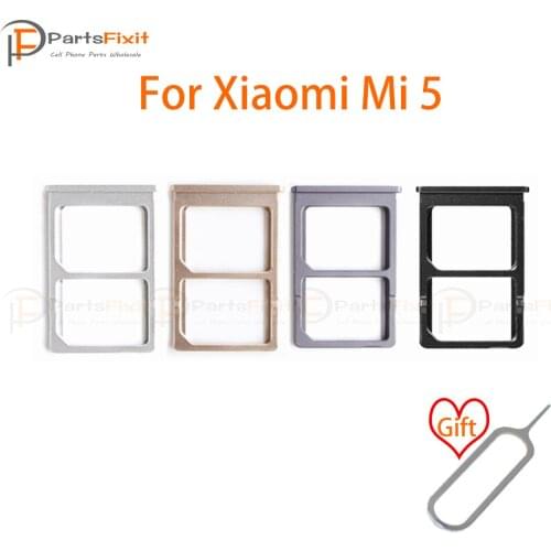 SIM Card Tray for Mi5 SIM Card Slot SIM Card Holder Card Slot Adapter for Mi 5 Replacement Parts with free Eject Pin