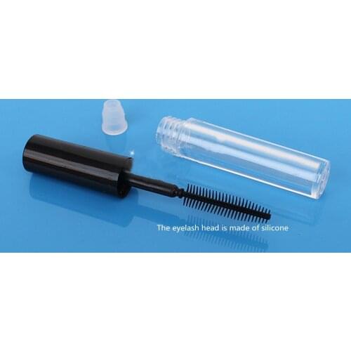 Wholesale 1.3ml Containers Empty eyelash Tube Mascara Growth Liquid VE Clear bottle silicone head Cosmetic Packaging
