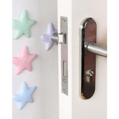 1Pcs Household Mute Anti-collision Pad Refrigerator Sticky Door Shockproof Door Handle Lock Pad Home Decoration