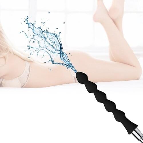 Silicone Enema Shower Nozzle For Ass Vaginal Cleansing Women Hygiene Hose Anal Syringe Douche Enema System Cleaner Tools
