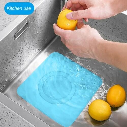 Sewer Cover Silicone Drain Sealing Cover Flexible Square Floor Drain Pad for Kitchen Bathroom
