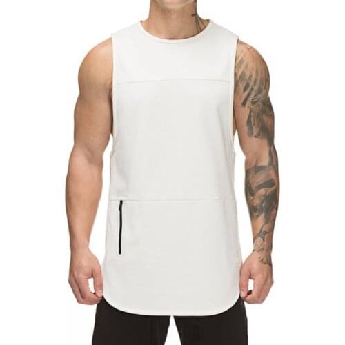 Sports Mens Muscle Fitness 2021 Summer Fashion Men Vest Solid Color Quick Dry Summer Patchwork Sleeveless Top for Sports Wear