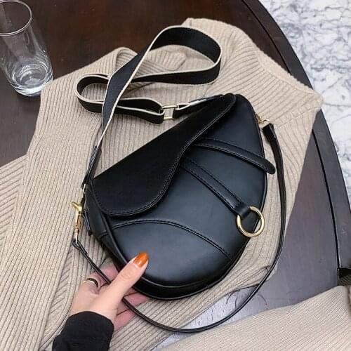 Handbags and Purses 2021 Designer Luxury Ladies Crossbody Shoulder Bag Pu Leather Womens saddle bag
