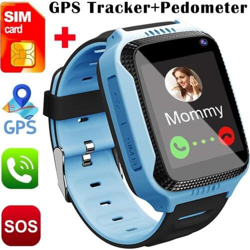 Smart Watches for Boys Girls Smartwatch GPS Tracker Watch Pedometer Fitness Tracker Wrist Android Mobile Cell Phone Best Gift