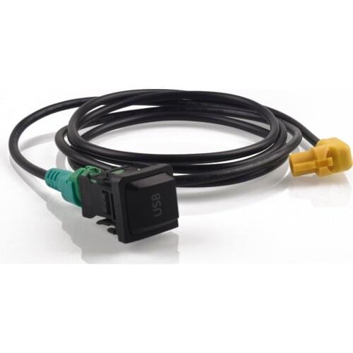 USB AUX Switch Cable Harness RCD510 RCD300+ For VW For Golf MK6 For Jetta MK5 For Sagitar For Polo