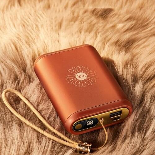 Hand Warmer Power Bank 10000mAh Portable Mini Poverbank Mobile Phone External Battery Charger Powerbank with LED Digital Display