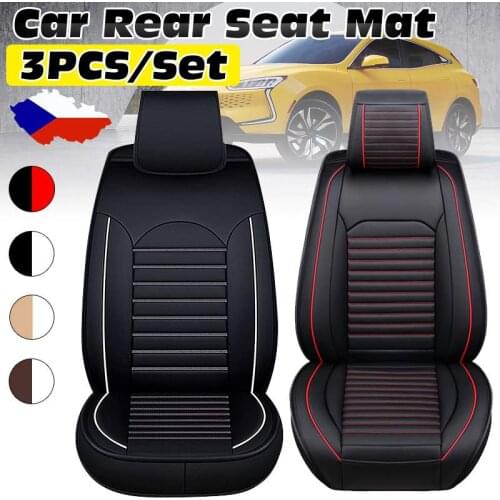 Waterproof Car Seat Cover Universa PU Leather Auto Front Rear Seat Cushion Protector Pad Mat Fit Most Car Accessories Interior