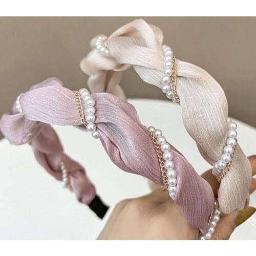Fashion Satin Bow Sweet Cute Hair Band Color Hair Hoop Headbands Designer Hairband Hair Accessories For Women Girls