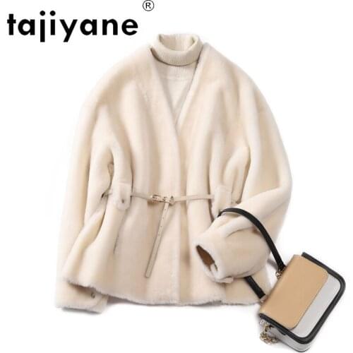 Tajiyane Winter Jacket Women 2020 Woman Real Fur Coat 100% Wool Jackets Female Sheepskin Coats Clothing Mujer Parkas TN728