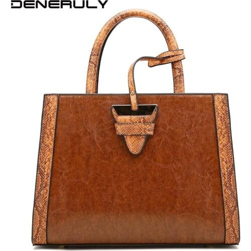 Serpentine Pattern Women Handbags 2019 Female Luxury Leather Women Bags Designer Tote Bags Women Sac A Main Top-handle Bag Bolsa