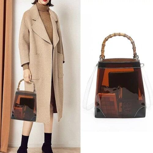 2019 Clear Transparent PVC Shoulder Bags Women Candy Color Women Jelly Bags Purse Solid Color Handbags sac a main femme handbag