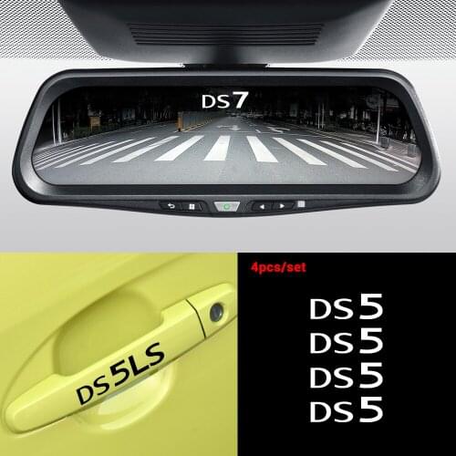 4PCS For DS DS3 DS4 DS5 DS 5LS DS7 Car Wiper Door Handle High Quality Reflective Vinyl PVC DIY Decortion Decals Accessories