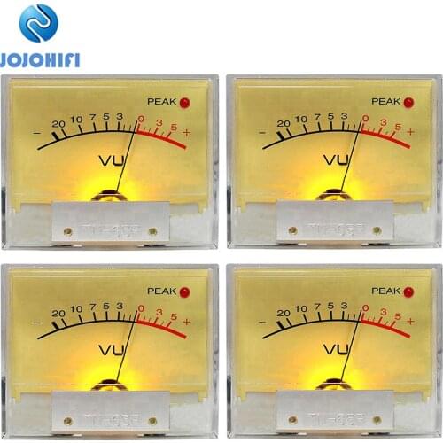 4pcs PEAK Lamp TN-65F High-precision VU Meter Table Head op amp DB Power Amplifier Mixer level lamp peak Sound Pressure Meter
