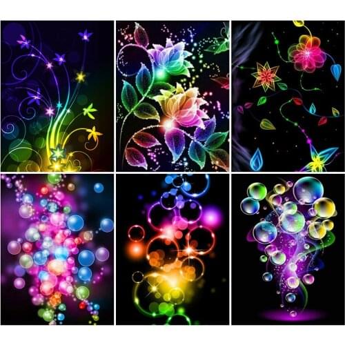 KAMY YI Color Bubble Landscape Diamond Painting Cross Stitch Set 5D Diy Full Diamond Embroidery Mosaic Home Decoration