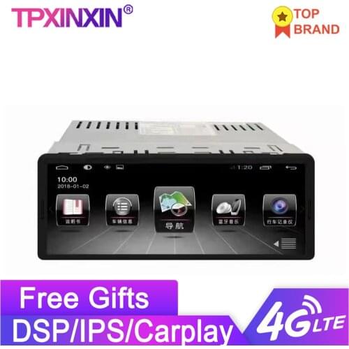 6.9 inch Android 10 Car Multimedia Player 1DIN Universal GPS Navigation Headunit Auto Radio Audio Stereo Support DSP IPS 1+16G