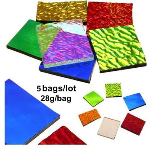 Big Promotion 5bags/lot COE90 Dichoric Glass For Glass Jewelry In Extral Large Microwave Kiln