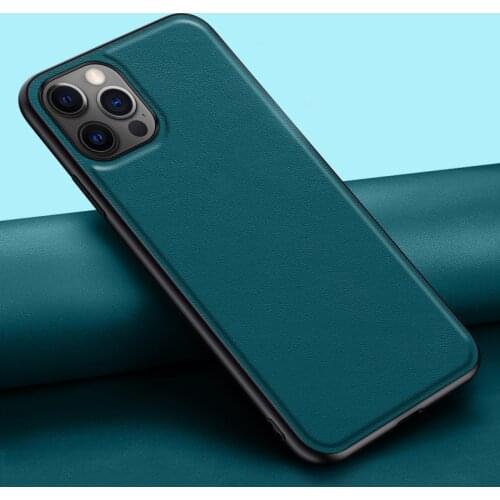 Real Cowhide Phone Case For iPhone 12 Pro Max Mini 11 Pro Max Case Shockproof Cover Genuine Pure Cowhide Leather Coque Fundas