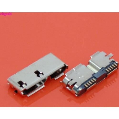 Cltgxdd High Quality 5pcs HI-Speed Micro USB 3.0 Female 10Pin SMD SMT Socket PCB Soldering Connectors