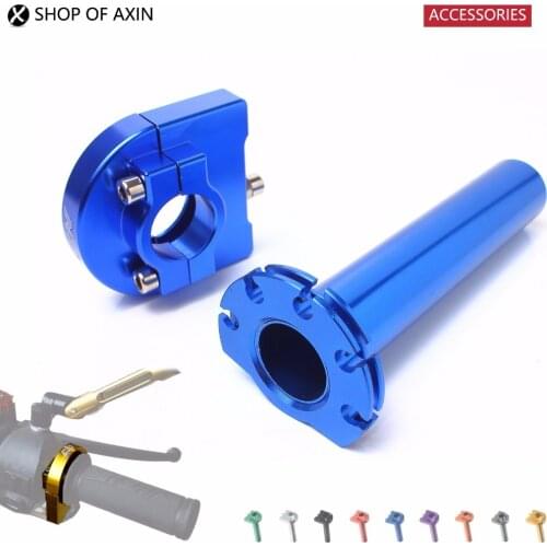 Cnc Aluminum 7/8" 22mm Quick Twist Throttle Tube Hand Grip Handle Bar Motorcycle Moped Scooter ATV Bike