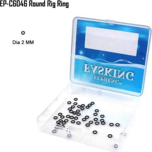 Eupheng 50pcs Matt Black Carp Fishing Carp Round Rig Ring Leader Line Swivel S M And L New