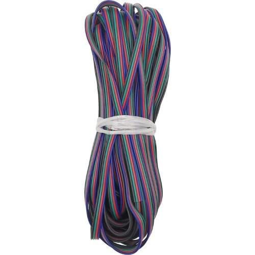 22AWG RGB Tinned Copper Cable Excellent Quality 4 Color 4 Pin PVC Insulated Wire for LED Strip RGBW RGB 5050 3528 Cord