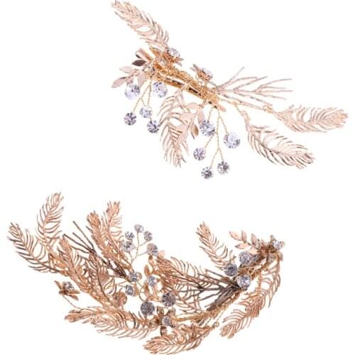 Exquisite Women Rhinestone Crystal Hairpin Clip Hair Accessories Wedding/Prom/Party Favor