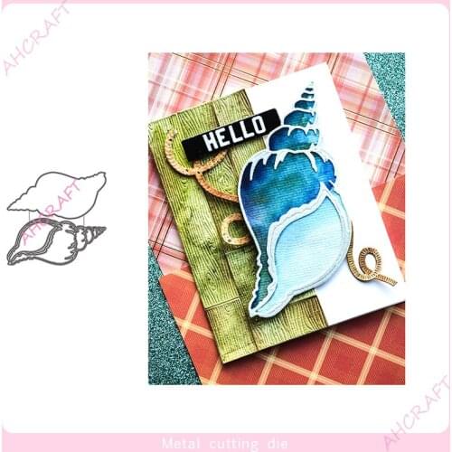 Long Conch Metal Cutting Dies for DIY Scrapbooking Photo Album Decorative Embossing PaperCard Crafts Die 2021