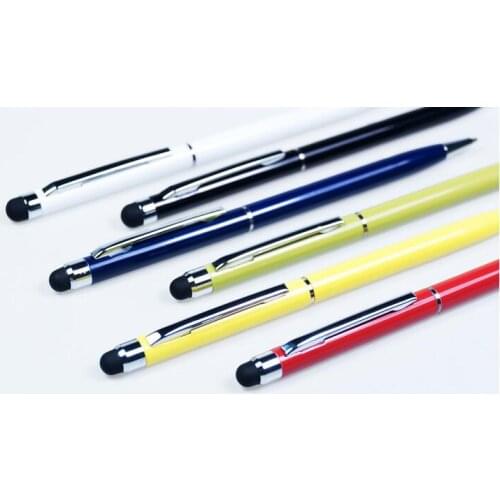 1pcs The multifunctional ownseas pen industry capacitive touch screen printing metal ball pen laser logo rapid Stationery