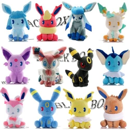 16 Styles Pokemon Pikachu Sylveon Umbreon Glaceon Eterna Forest Flareon Stuffed Animals Plush Children Christmas Event Gift