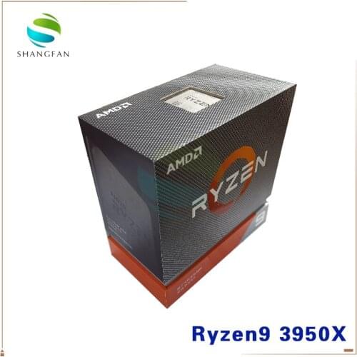 New AMD Ryzen 9 3950X Ryzen 9 3950X R9 3950X 3.5 GHz 16-Core 32-Thread CPU Processor 7NM L3=64M 100-000000051 Socket AM4 No Fan