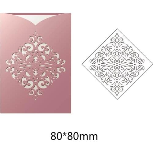 Hollow Patter Metal Cutting Dies Stencil Pattern DIY Scrapbooking Die Cuts Album Paper Cards Embossing Crafts Greeting Card 1PC