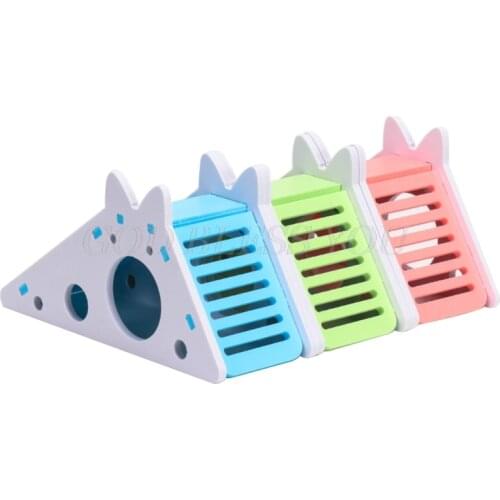 Lovely Rat House Cage Wooden Hamster Ladder Pet Small Animal Rabbit Hideout Exercise Toy Drop Shipping
