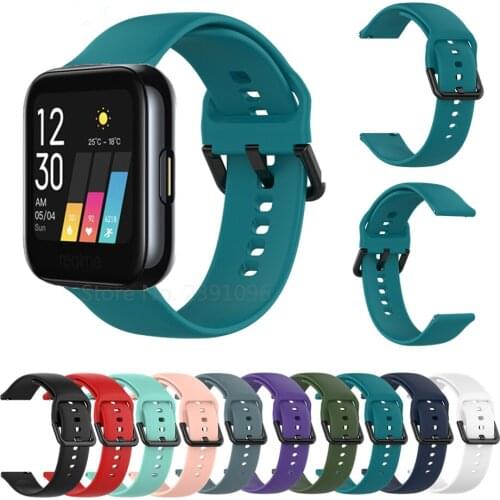 Sports Silicone Wristband for Realme Smart Strap 20mm Strap Bracelet For Honor ES For Huami Amazfit GTS Strap