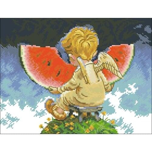 M673 at the edge of the earth Counted Cross Stitch 11CT 14CT 18CT DIY Chinese Cross Stitch Kits Embroidery Needlework Sets