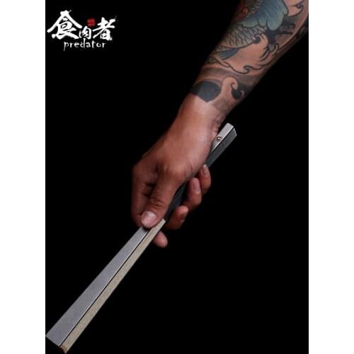 Titanium Alloy Folding Fan 9-Inch 10-Square-Meter Elegant Defense Tactics Self-Defense Tai Chi Kung Fu Steel Rib Fan Gift