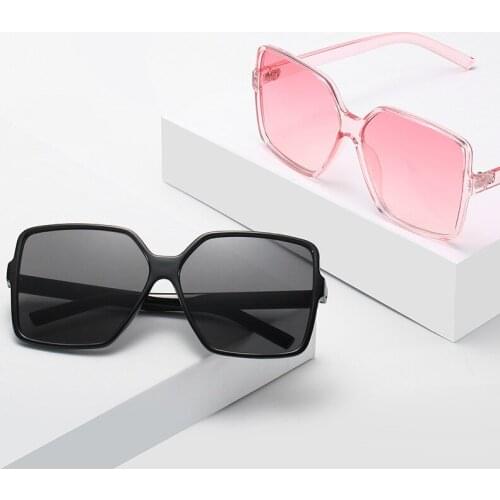 Big Square Sunglasses Women Fashion Vintage Brand Designer Rectangle Sun Glasses For Female Male Black Mirror Retro Oculos