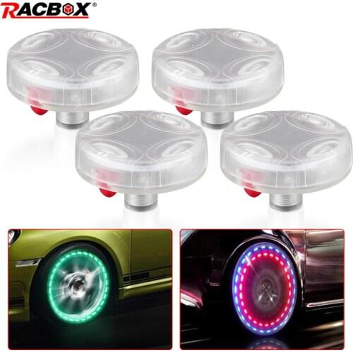 Car Hub Lamp Wheel Hub Tire LED Lamp Waterproof Solar Energy Flash Tire Rim Light For Auto Decoration Colorful Atmosphere Lamp