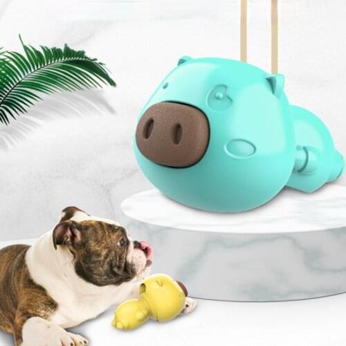 Pig Shape Replaceable Snack Biscuit Chew Toy Little Dog Toy Chewable Molars Pet Supplies Cat and Dog Educational Toys