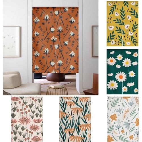 Fabric Door Curtain Bedroom Partition Curtain Toilet Kitchen Shelter Fabric Curtain Non Perforated Cabinet Curtain Half Curtain