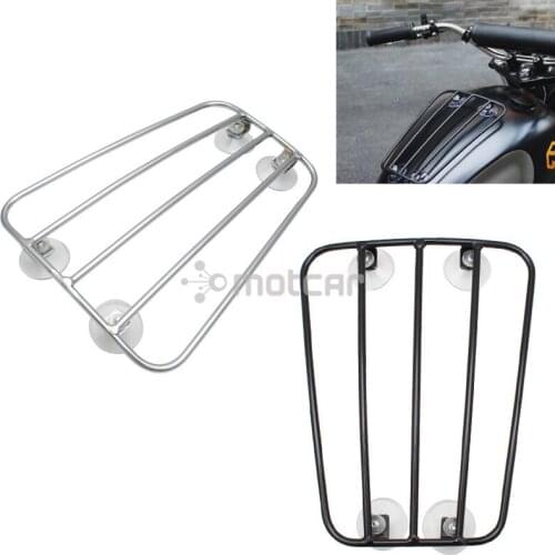 Universal Fit Motorcycle Fuel Tank Luggage Rack Shelf With Strong Suction Cups Fuel Tank Rack Luggage Holder For Harley Honda